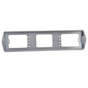 Рамка под номер пластмассовая толстая белая 1шт.