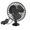 Вентилятор 5" 12V  SKYWAY на присоске пластик