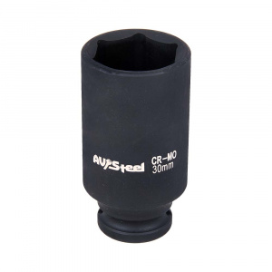 Головка ударная 1" шестигранная 30мм "AV Steel"