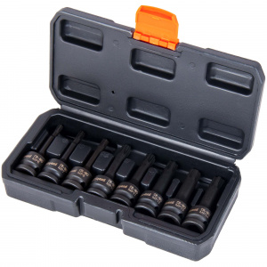 Набор головок ударных 1/2" HEX L78мм H6-H19 8 предметов "AV Steel" AV-724408