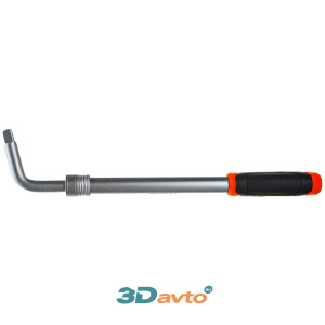 Вороток 1/2" 380-520*60мм L-образный АвтоДело телескопический