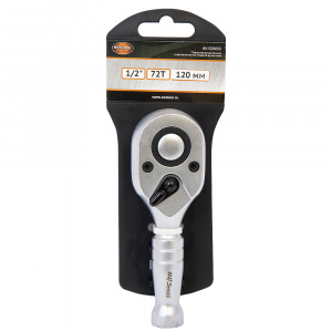 Трещотка 1/2" 72-зубца укороченная 120мм "AV Steel" AV-528600