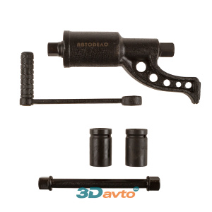 Гайковерт АвтоДело с редуктором на подшипниках, с головками 30 и 32 мм в комплекте