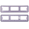 Рамка под номер пластмассовая толстая серая 1шт.